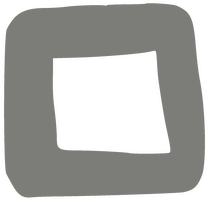 a hand-brushedgrey square shape